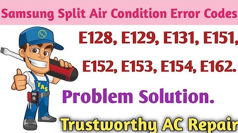 Samsung Split Air Condition Error Codes Solution || Hindi Explain || Samsung Split AC Error Codes ||