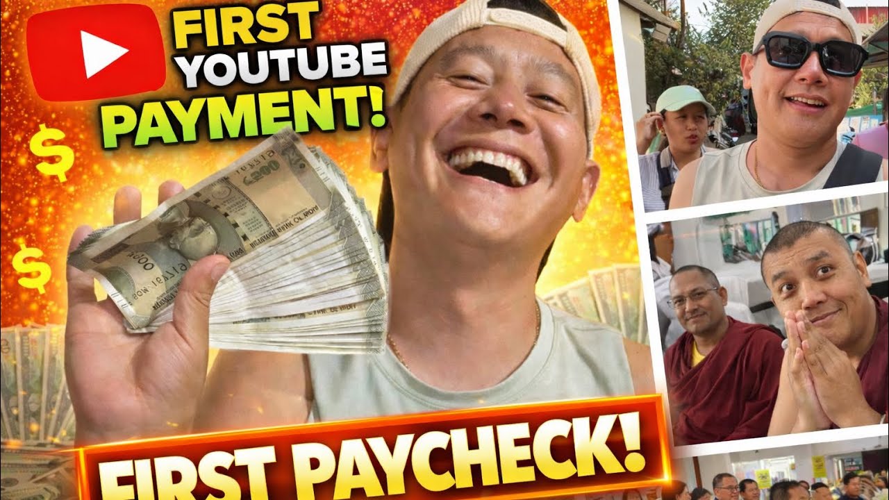 MY FIRST YOUTUBE PAYMENT||GUESS HOW MUCH I GOT||#tibetanvlogger#bylakuppe 