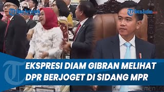 EKSPRESI GIBRAN JADI SOROTAN! Hanya Diam saat Melihat Aksi DPR RI Asyik Joget di Sidang MPR