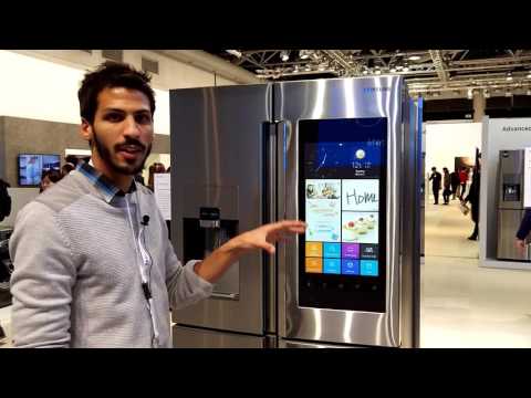 Présentation du Family Hub le réfrigérateur contrôleur domotique de Samsung