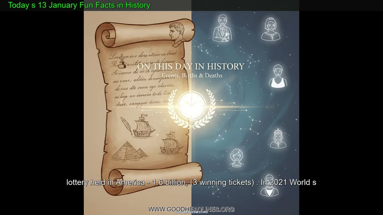 Today s 13 January Fun Facts in History