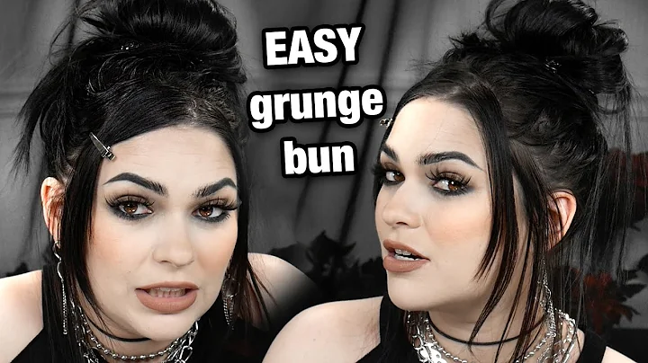 GRUNGE BUN HAIRSTYLE (for when u wanna look cool b...