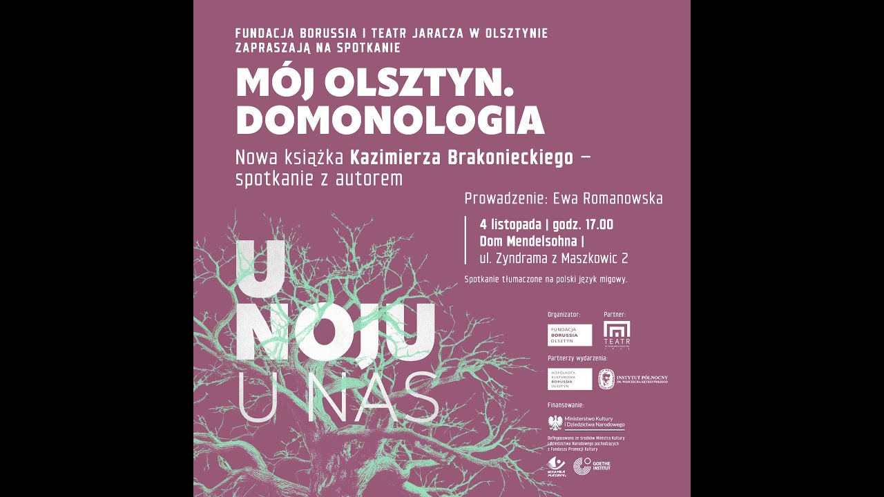 „Mój Olsztyn. Domonologia” – nowa książka Kazimierza Brakonieckiego. Spotkanie z autorem