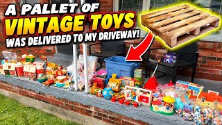 A Pallet of Vintage Toys Was Delivered to My Driveway!
