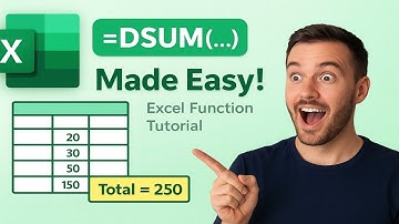 The SHOCKINGLY Simple Way to Master DSUM in EXCEL