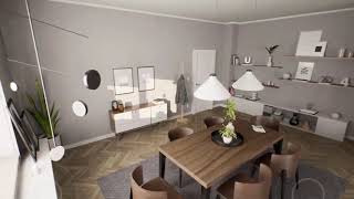 Визуализация интерьера квартиры с применением онлайн стриминга