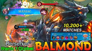 10,200  Matches Balmond Tanky Jungler Build - Top 1 Global Balmond by Berserketོ - Mobile Legends