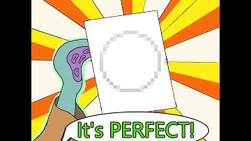 Drawing A PERFECT Circle -  The Spongebob Method