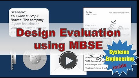 Requirements Validation and MBSE using ModelCenter