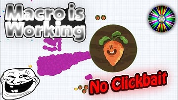 Macro is back in classic tutorial + Solo Destroying Crowded Lobbies - agar.io mobile