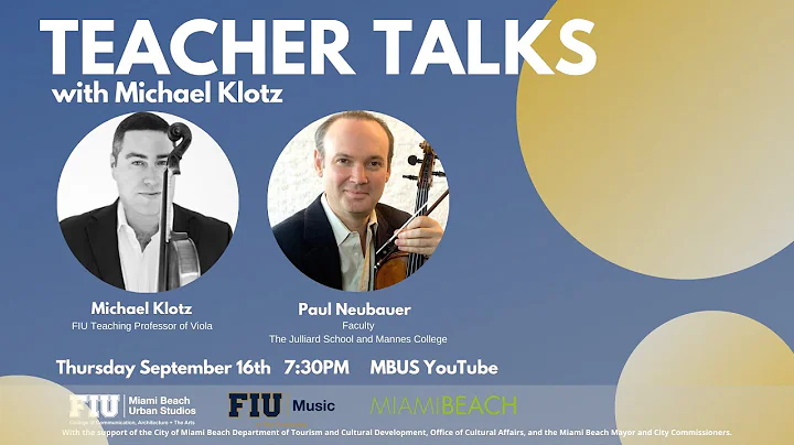 Teacher Talks with Michael Klotz ft. Paul Neubauer