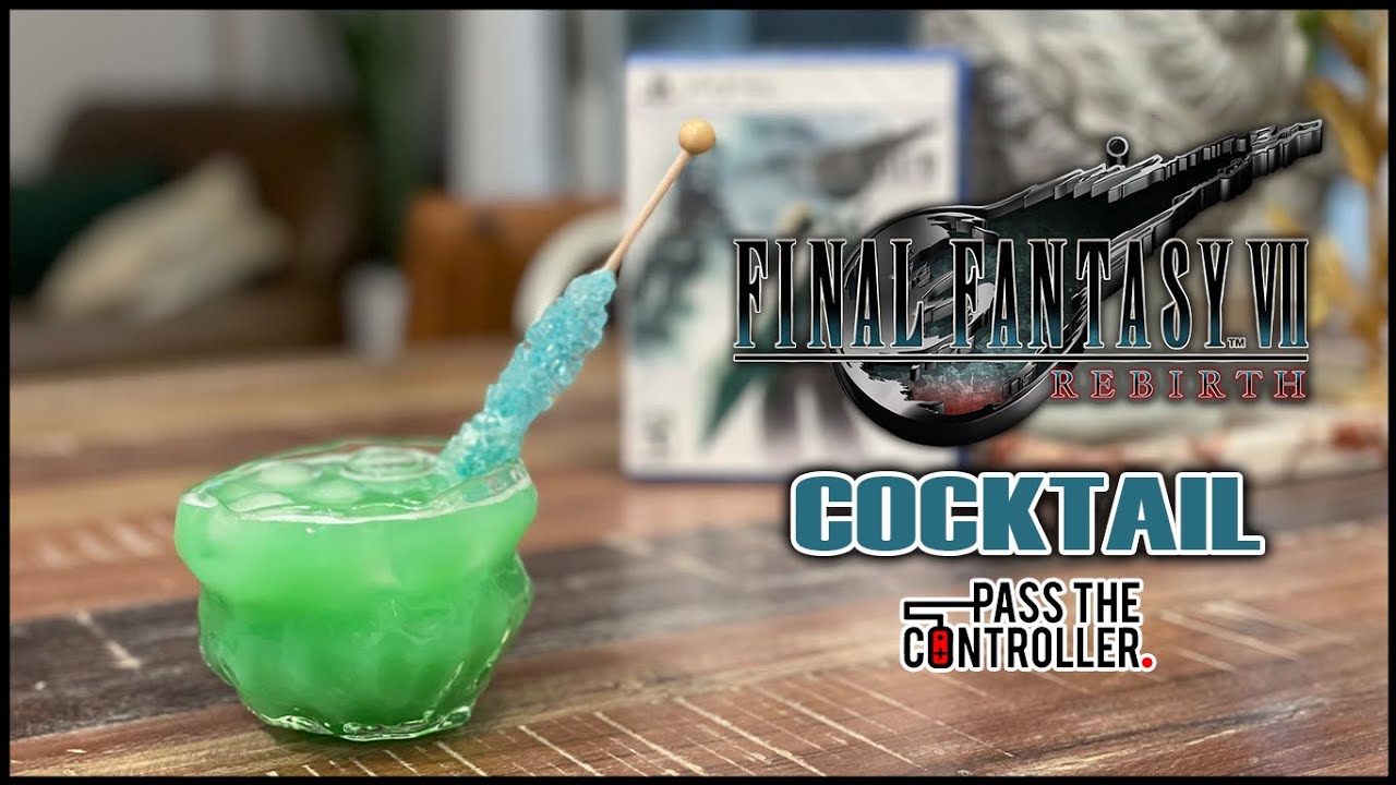 Final Fantasy VII Rebirth Inspired Cocktail Recipe | Bits & Brews