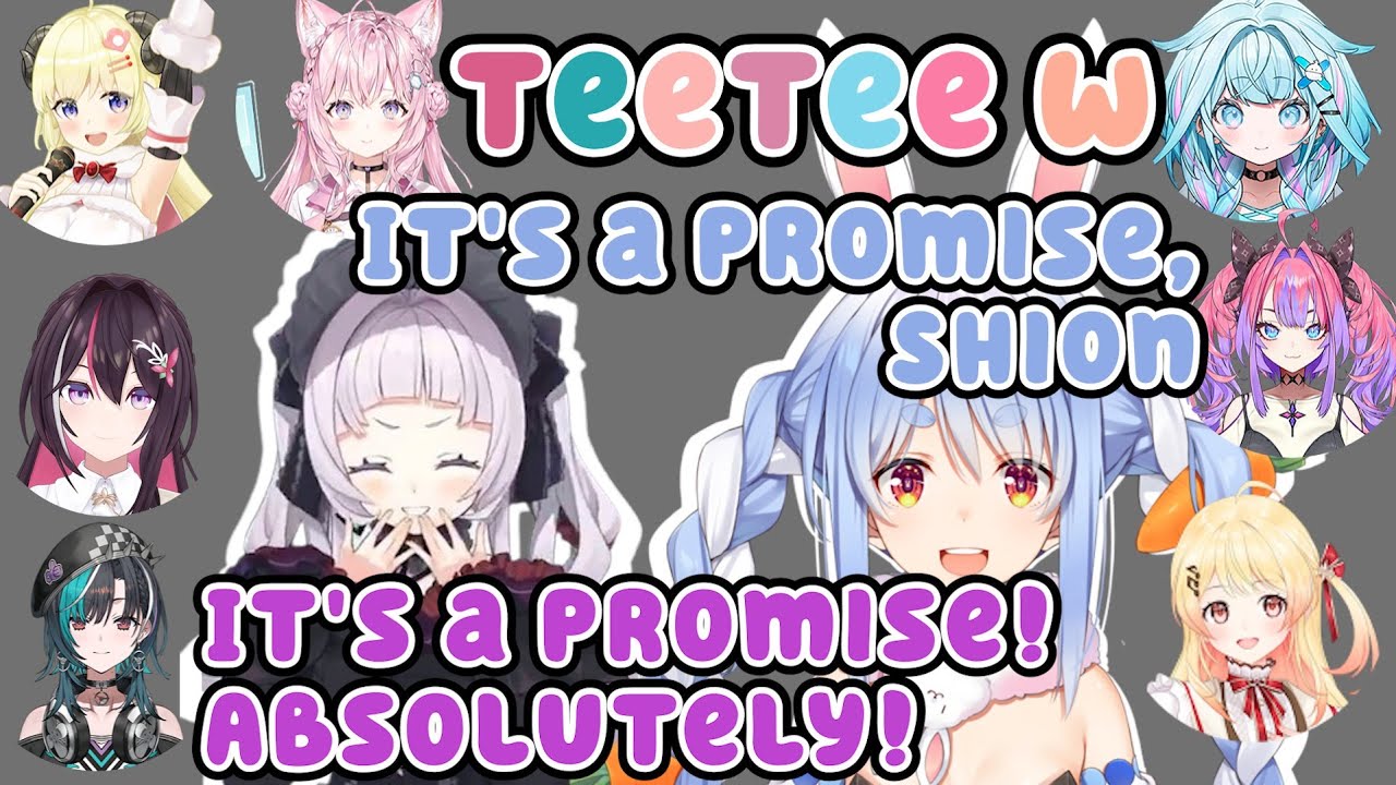 Seven Other Holomem Eavesdropping Shion and Pekora Having Teetee Moment w【Hololive】