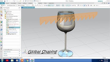 #NX CAD #SURFACE #GLOBAL SHAPING BY SURFACE