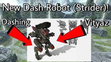 War Robots Test Server 3.6 Gameplay - New Strider Robot (Dash Robot)
