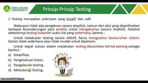 Pertemuan 2 Testing dan Implementasi Sistem#2