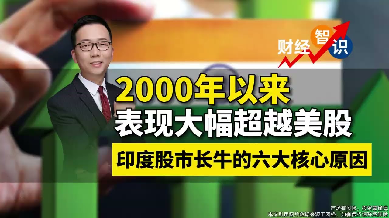 #印度股市 超越#美股 ！！2000年以来#印度股市 表现大幅超越#美股 #印度股市#长牛 的6大核心原因！！#印度经济 #美国股市 #宏观经济 #股市