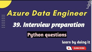 Python Interview Question | Data Engineer