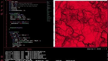 Dark Vector Field with P5.js