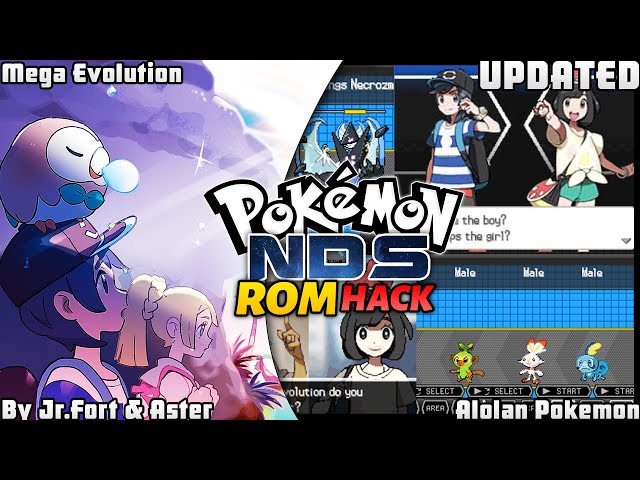 Pokemon Moon Black 2 New Update : A NDS Rom Hack with Mega Evolution, Alola  Trainer and much more!!! 