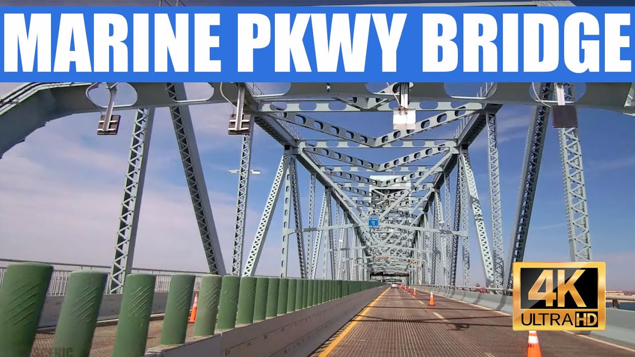 Marine Parkway Bridge Driving from the Rockaways to Brooklyn (4K
