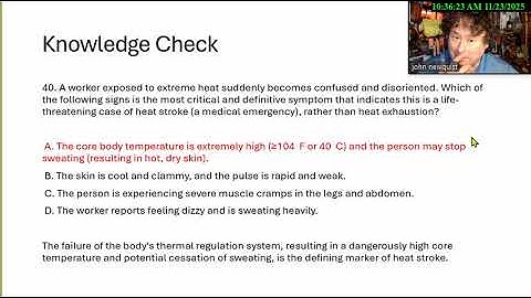 Daily Quiz ep56 Heat Issues December 1 2025 BCSP