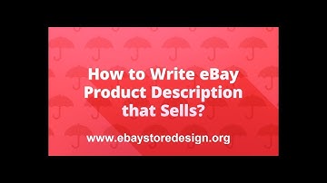 How to write eBay product description that sells?