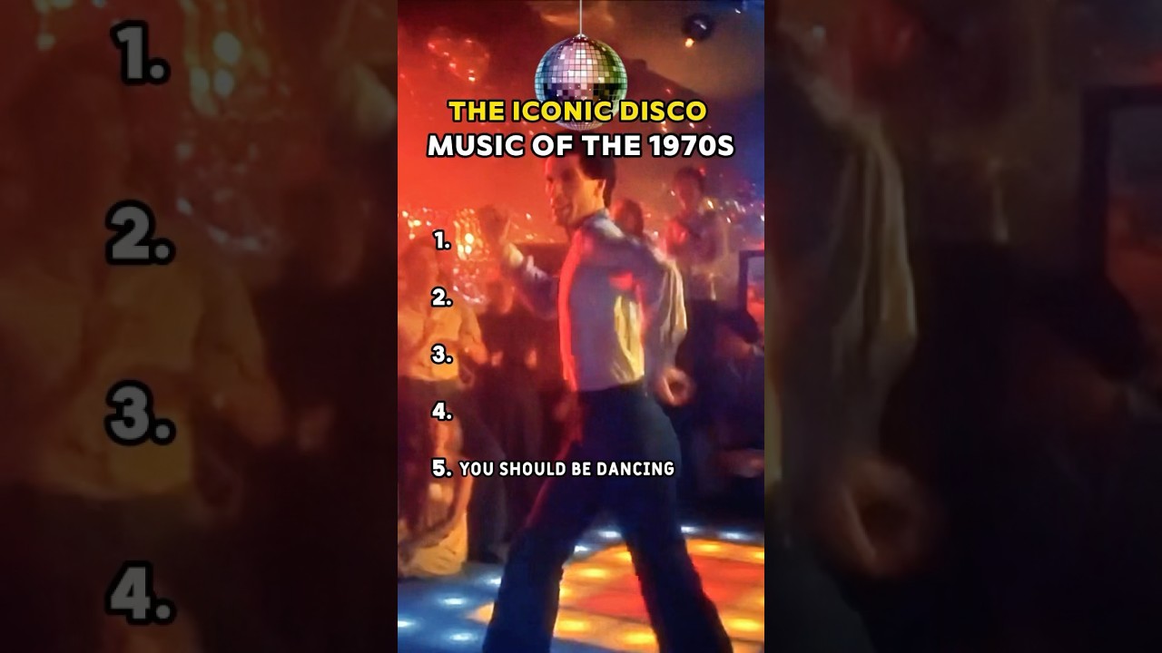 The iconic disco music of the 1970s 