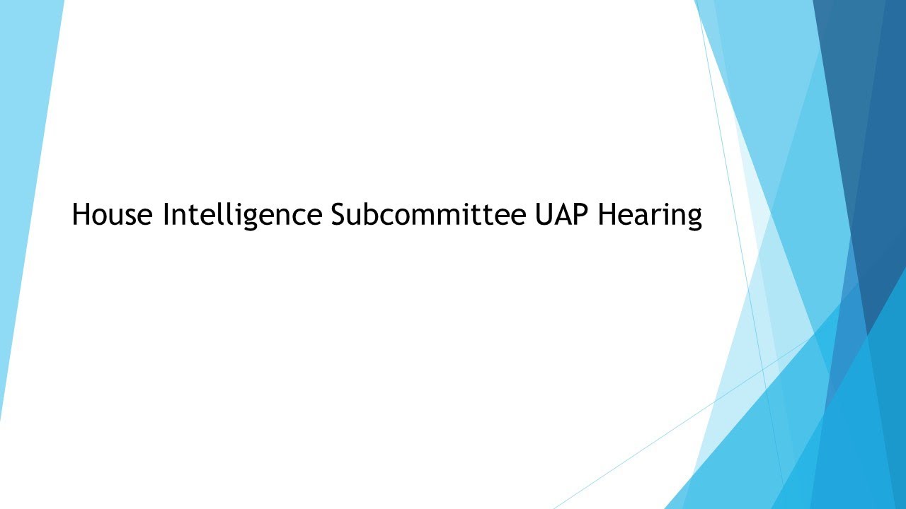 House Intelligence UAP Hearing YouTube