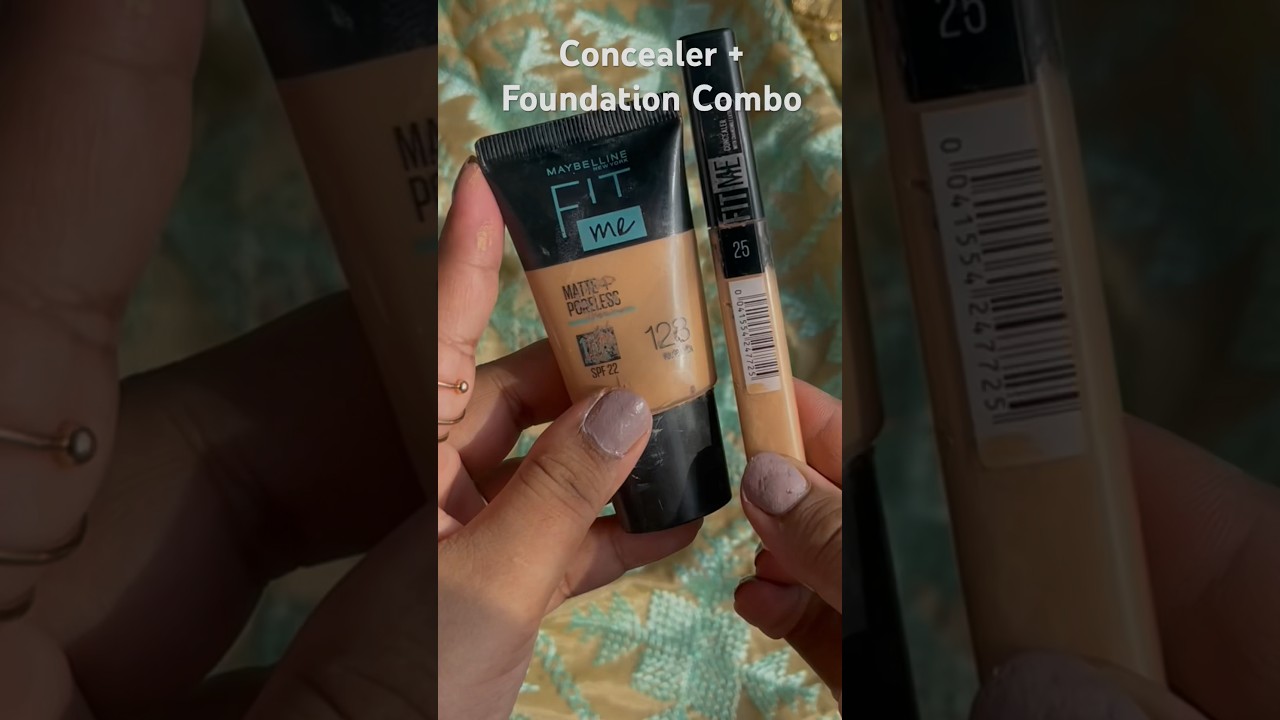 Maybelline Fit Me Concealer and Foundation for Indian Skin tone 