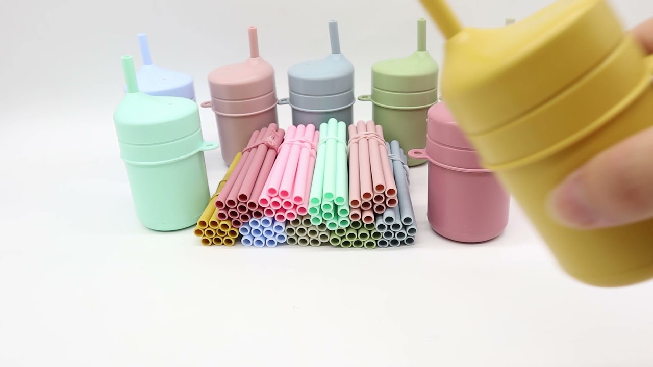 Soft Silicone Straw Sippy Lids With Leak Proof Straw And Hole For Baby Cup  And Milk Travel Mug With Straw BPA Free From Henryk, $15.48