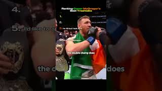 Ranking Conor Mcgregor's Best Trashtalks🤣