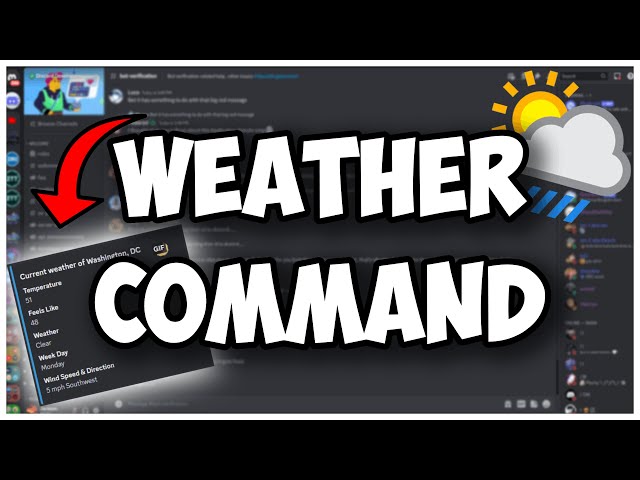 Weather report (can I get the Discord link?)