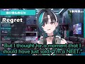 【Hololive English Sub】Chihaya Nearly Exposes Herself as a VTuber During Salon Talk thumbnail