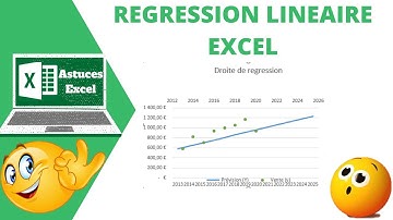 comment faire une droite de régression linéaire sur excel