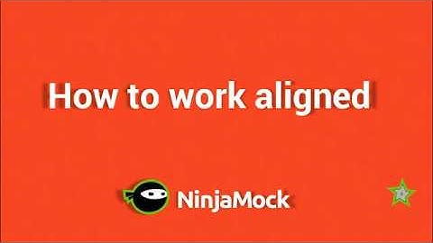 How to make wireframes using the alignment tools in NinjaMock