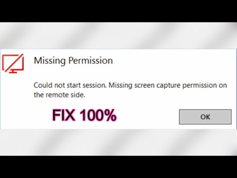 New Update How to FIX: Missing screen capture permission on the remote side on your MacOS