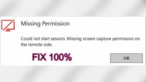 How to FIX: Missing screen capture permission on the remote side on your MacOS