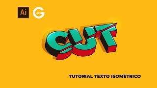 Illustrator Tutorial | Texto 3D Isométrico | 3D Isometric Text