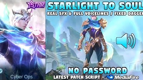 Gusion New epic Soul Revelation Replace Starlight No Password Script | Mobile legends | GamingLodsYt