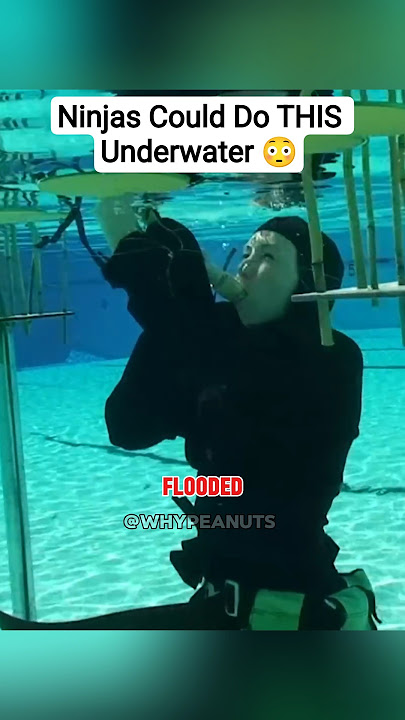 Ninjas Could Do THIS Underwater 😳#shorts