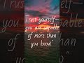 Trust Yourself