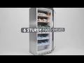 Vidéo: Armoire inox réfrigérée négative PRO 600 Litres, 1 porte GN 2/1 réversible, 350 W, 220 V - MONO