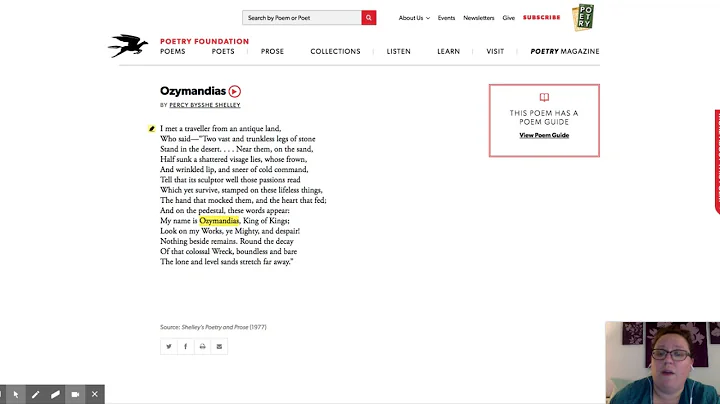 Ozymandias by Percy Bysshe Shelley | Poetry Founda...