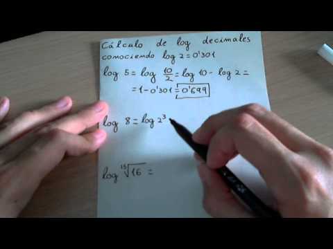 Video: Cómo Calcular El Logaritmo Decimal