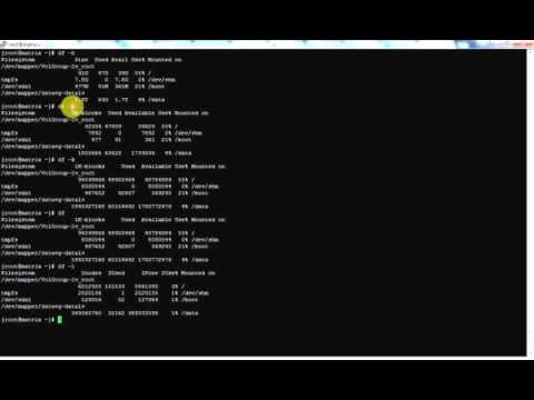 How to command check disk space in linux
