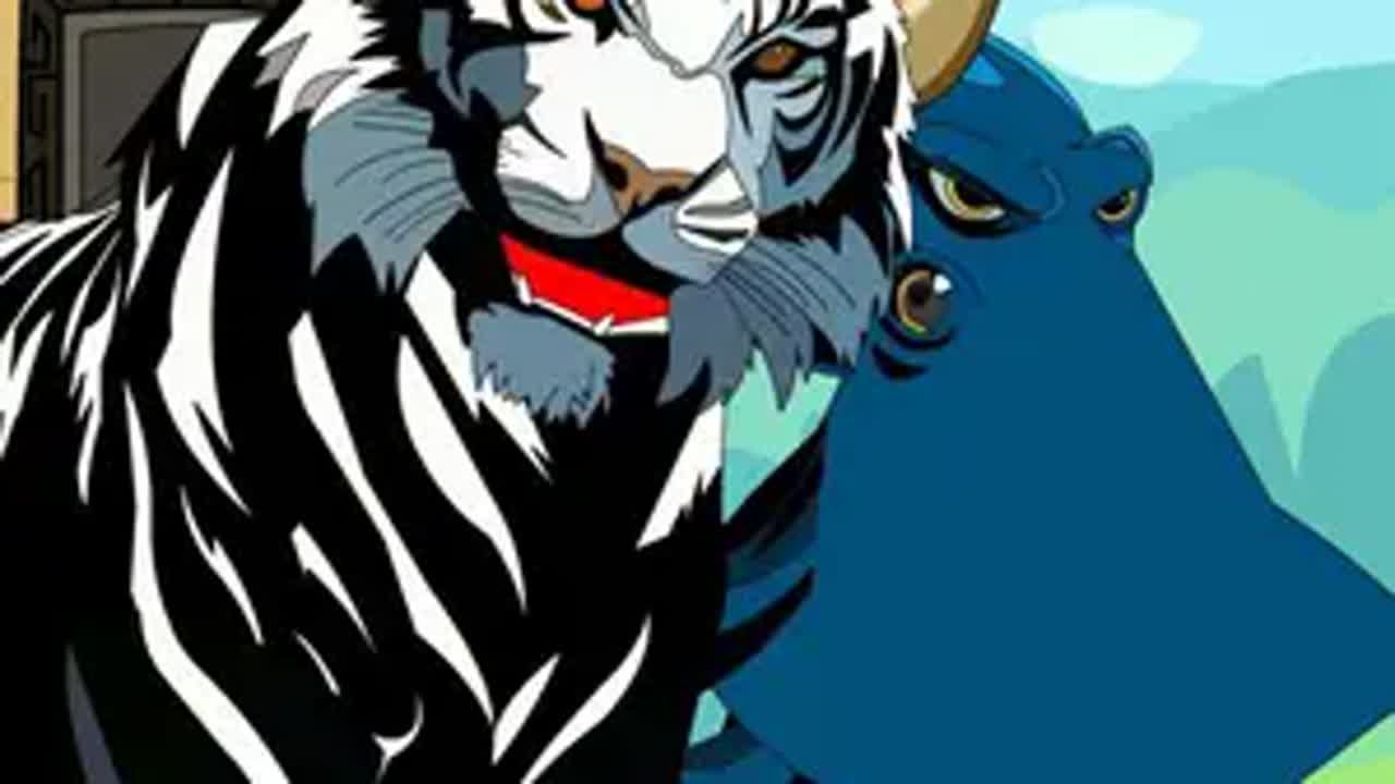 重生黑虎王，碰到三頭強大凶獸，輕鬆解決兩頭，海神虛影出現 原創動畫 沙雕動畫 二次元 動畫