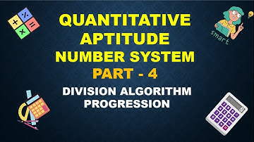 Number System (PART- 4) || Division algorithm, Progression || Quantitative Aptitude