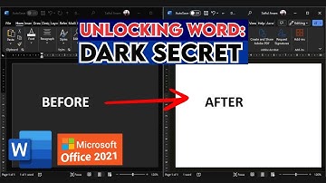 How to Turn Dark Mode with White Paper in Word | Black Theme