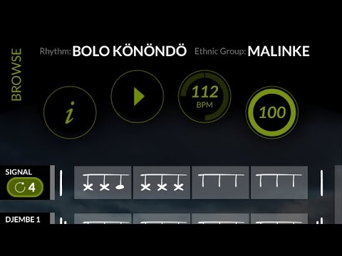 BOLO KÖNÖNDÖ ritmo gravado do app Diembefola do mestre Mamady Keita, escola TAM TAM Mandingue